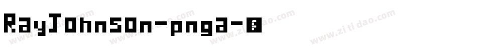 RayJohnson-pnga字体转换