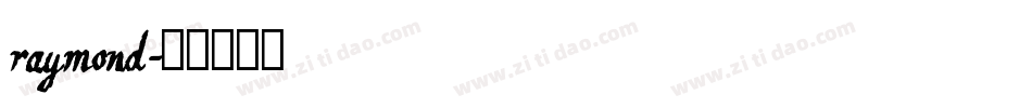 raymond字体转换