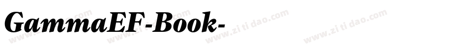 GammaEF-Book字体转换