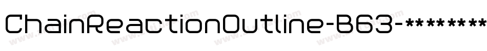 ChainReactionOutline-B63字体转换