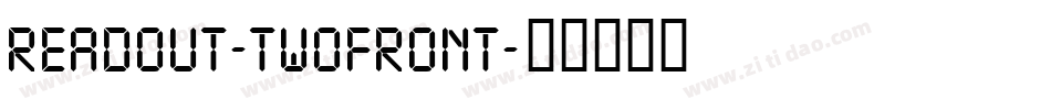 Readout-TwoFront字体转换
