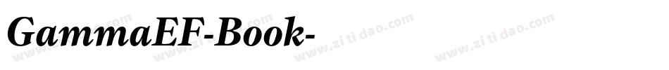 GammaEF-Book字体转换