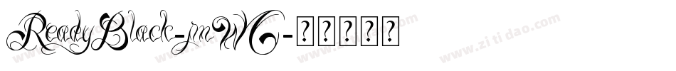 ReadyBlack-jmWG字体转换