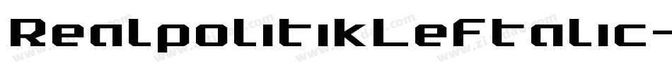 RealpolitikLeftalic-89En字体转换