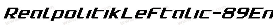 RealpolitikLeftalic-89En字体转换