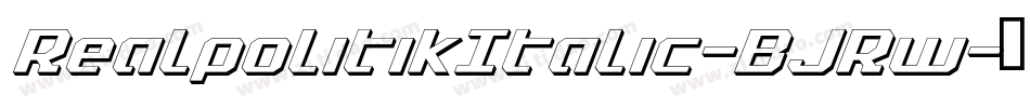 RealpolitikItalic-BJRw字体转换