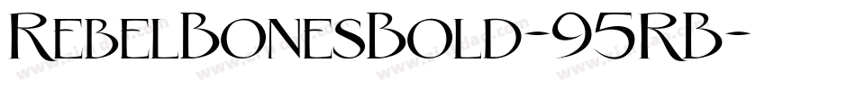 RebelBonesBold-95RB字体转换