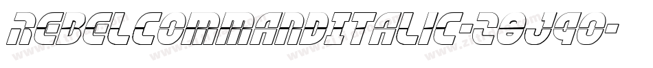 RebelCommandItalic-z8J90字体转换