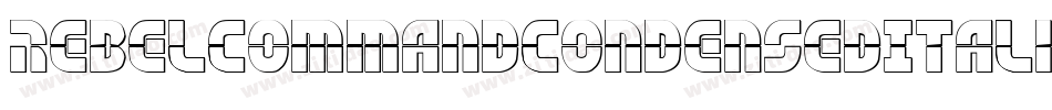 RebelCommandCondensedItalic-JRWaa字体转换