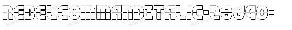 RebelCommandItalic-z8J90字体转换