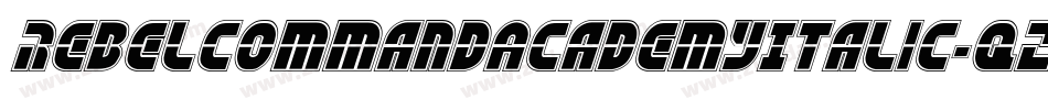 RebelCommandAcademyItalic-qZ032字体转换