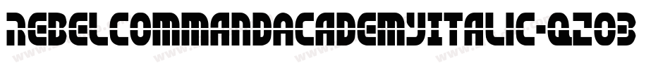 RebelCommandAcademyItalic-qZ032字体转换