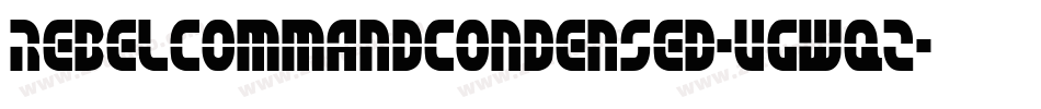 RebelCommandCondensed-VGWqz字体转换