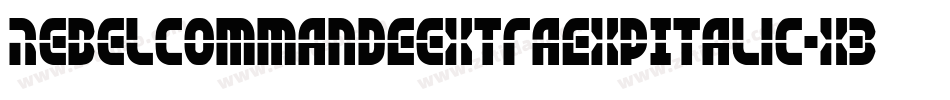 RebelCommandEextraExpItalic-X3Zqj字体转换