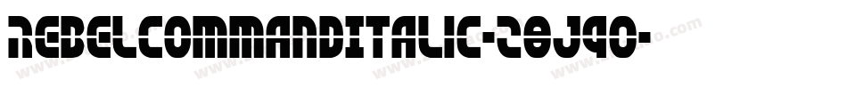 RebelCommandItalic-z8J90字体转换