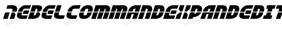 RebelCommandExpandedItalic-jERVR字体转换