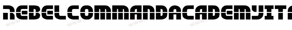 RebelCommandAcademyItalic-qZ032字体转换