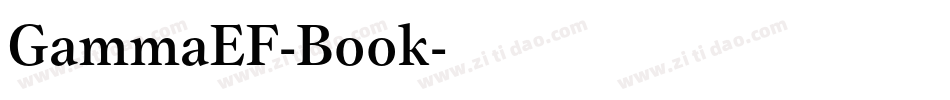GammaEF-Book字体转换