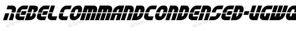 RebelCommandCondensed-VGWqz字体转换