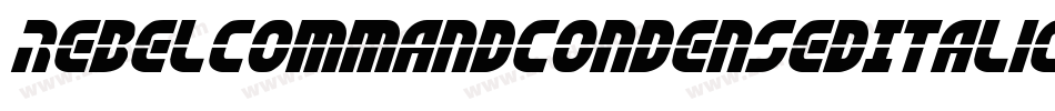 RebelCommandCondensedItalic-JRWaa字体转换