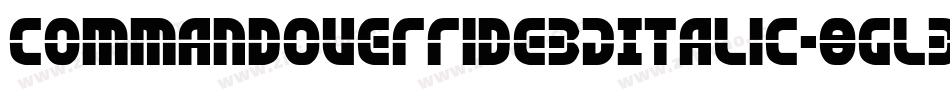 CommandOverride3DItalic-8GlB字体转换