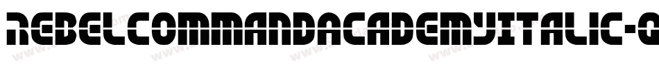RebelCommandAcademyItalic-qZ032字体转换