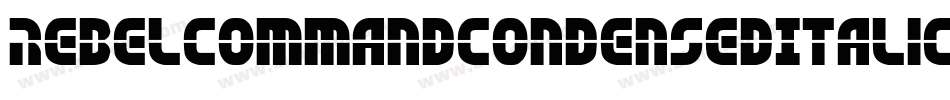 RebelCommandCondensedItalic-JRWaa字体转换