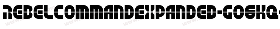 RebelCommandExpanded-GO6Kq字体转换