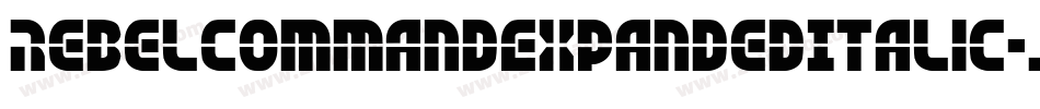 RebelCommandExpandedItalic-jERVR字体转换