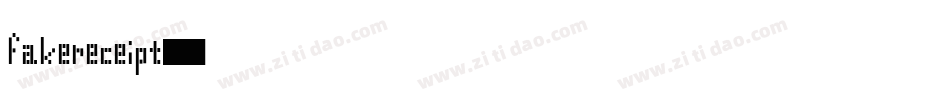 FakeReceipt-常规字体转换