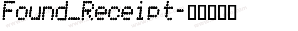 Found_Receipt字体转换