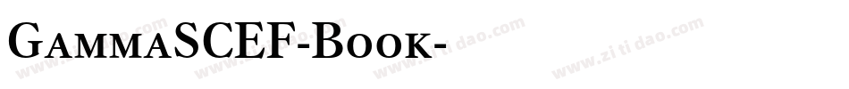 GammaSCEF-Book字体转换