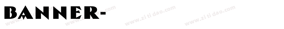 banner字体转换