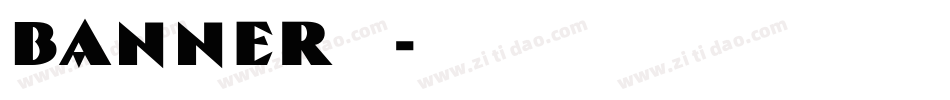 banner字体字体转换