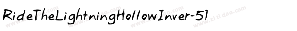 RideTheLightningHollowInver-511zL字体转换