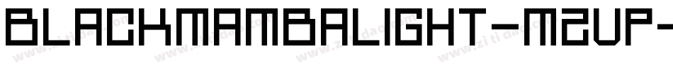 BlackMambaLight-Mzvp字体转换