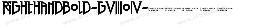 RightHandBold-g8O4字体转换