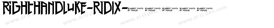 RightHandLuke-rjd9字体转换 RightHandLuke-rjd9字体转换