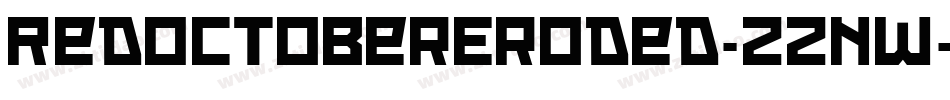 RedOctoberEroded-zznw字体转换