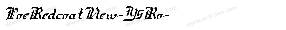 PoeRedcoatNew-Y5Ro字体转换