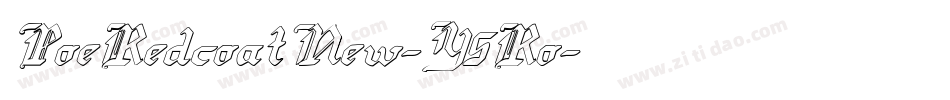 PoeRedcoatNew-Y5Ro字体转换