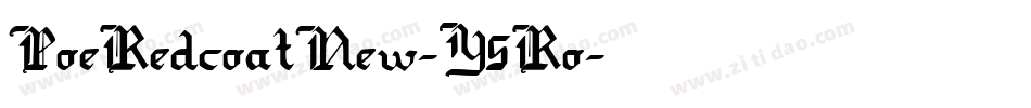 PoeRedcoatNew-Y5Ro字体转换
