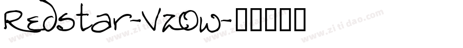 Redstar-VzOw字体转换