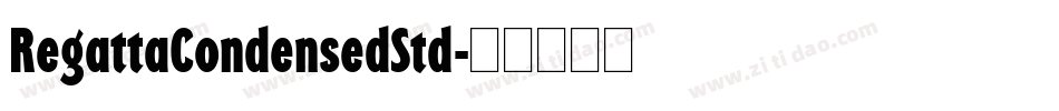 RegattaCondensedStd字体转换