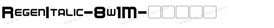 RegenItalic-8w1M字体转换