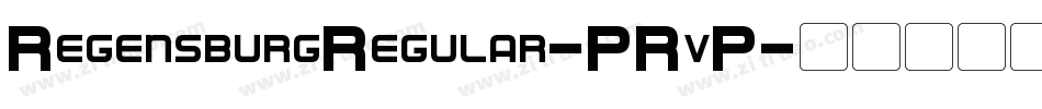 RegensburgRegular-PRvP字体转换