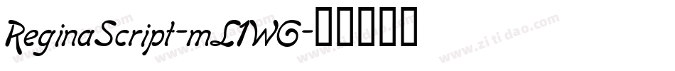 ReginaScript-mL1WG字体转换