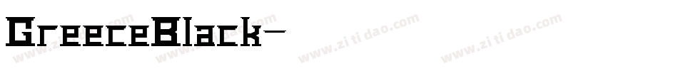 GreeceBlack字体转换