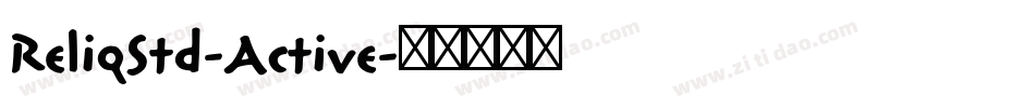 ReliqStd-Active字体转换