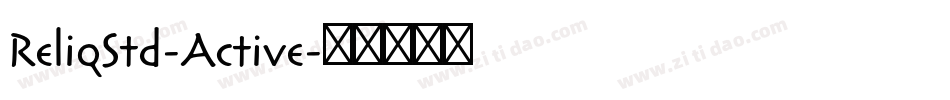 ReliqStd-Active字体转换